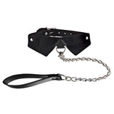 Halsband mit Leine Schwarz