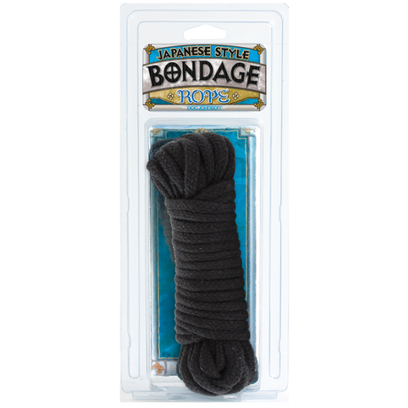 Bondage-Seil Baumwolle japanisch Schwarz 975,4 x Ø 0,5 cm