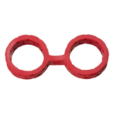Handschellen Silikon Rot 17,8 x Ø 7,6 cm