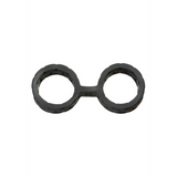 Handschellen Silikon Schwarz 17,8 x Ø 7,6 cm