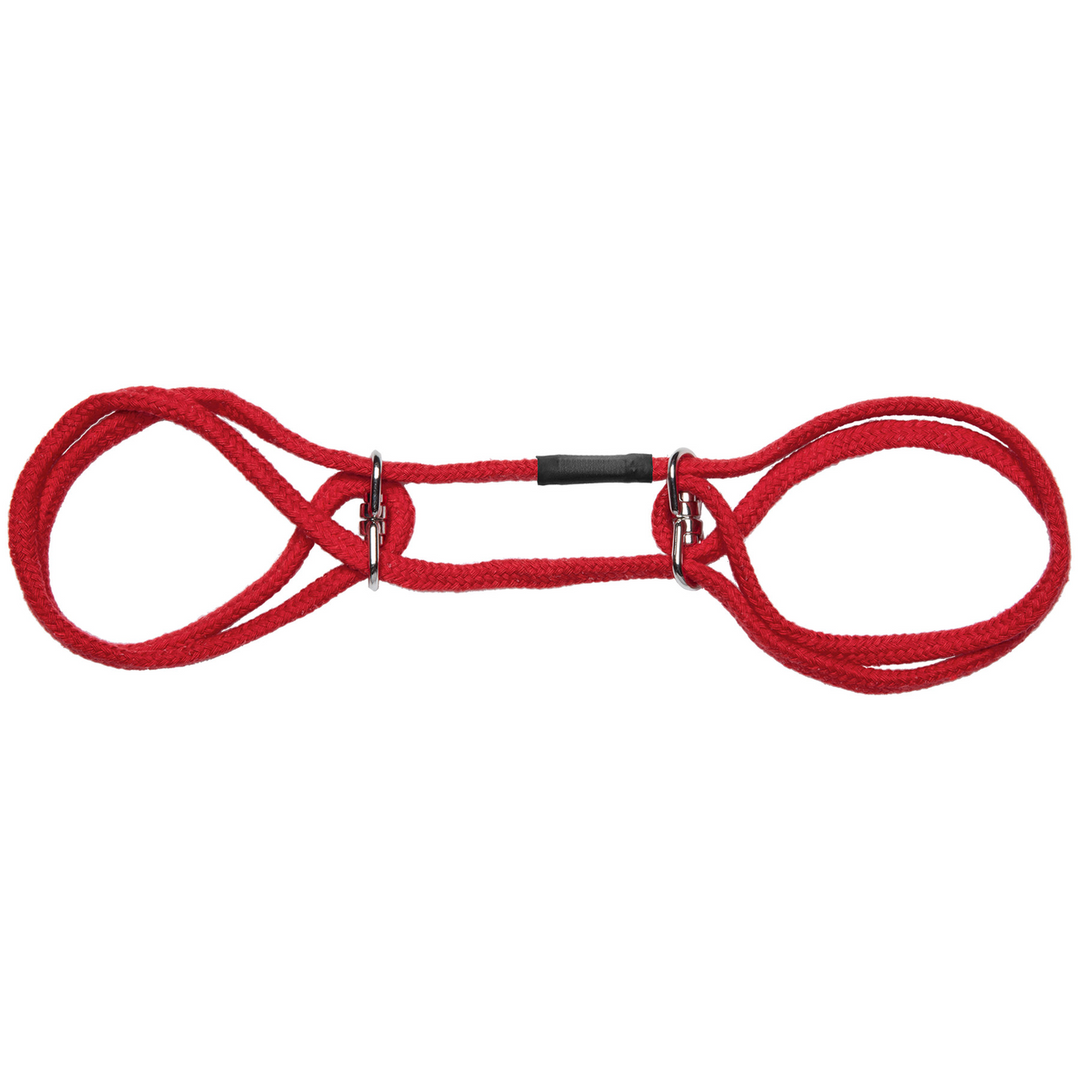 Fesselset Baumwolle für Hand- oder Fußgelenke Rot 160 x Ø 2,5 cm