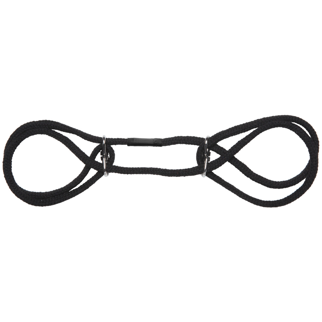 Fesselset Baumwolle für Hand- oder Fußgelenke Schwarz 160 x Ø 2,5 cm