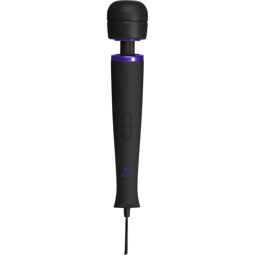 Massagestab Power Wand Silikon Schwarz 31,8 x Ø 5,7 cm