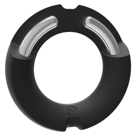 Penisring Paradox Silikon-Metall Schwarz 45 mm