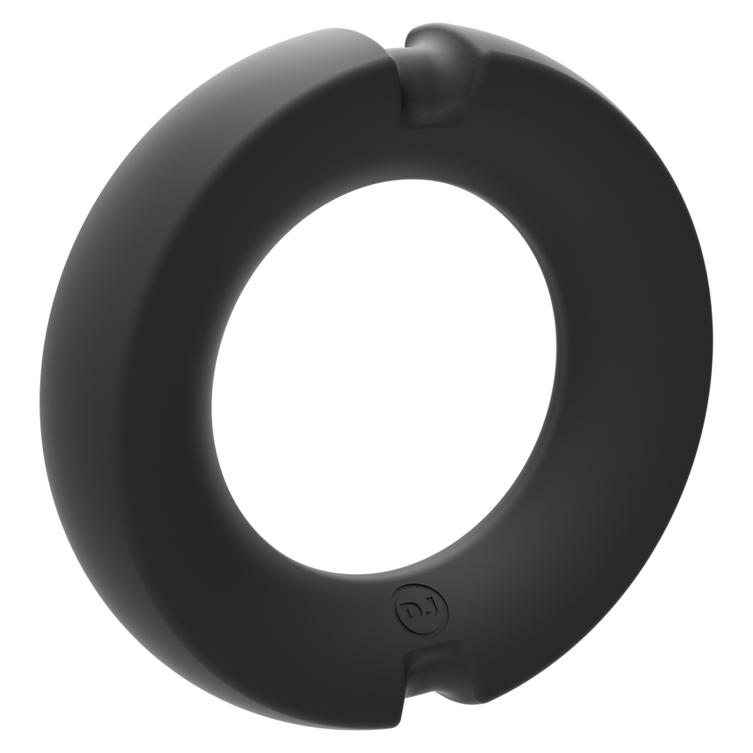 Penisring Paradox Silikon-Metall Schwarz 45 mm