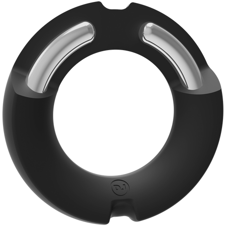 Penisring Paradox Silikon-Metall Schwarz 50 mm
