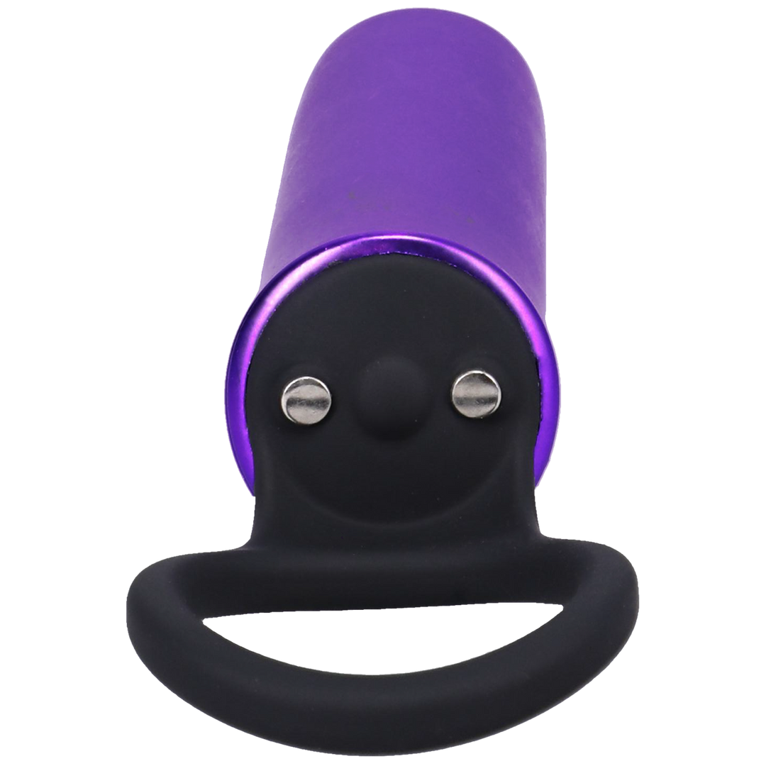 Vibrator Power Play mit Silikon-Griffring Violett 8,9 x Ø 2,5 cm
