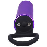 Vibrator Power Play mit Silikon-Griffring Violett 8,9 x Ø 2,5 cm