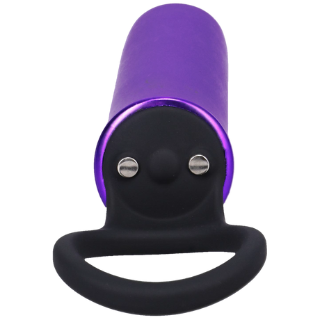 Vibrator Power Play mit Silikon-Griffring Violett 8,9 x Ø 2,5 cm