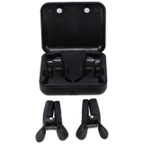 Nippelklemmen mit Vibration und Tasche Schwarz 5,1 x Ø 1,5 cm