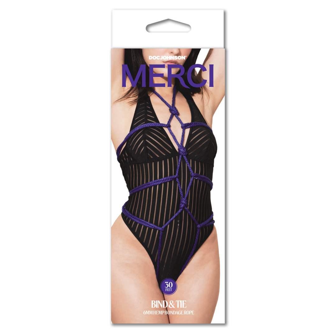 Bondage-Seil Hanf Violett 914,4 x Ø 0,6 cm