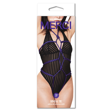Bondage-Seil Hanf Violett 914,4 x Ø 0,6 cm