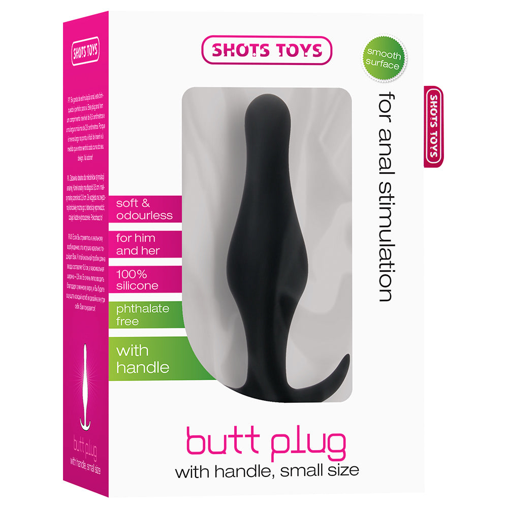 Analplug mit Griff klein Schwarz