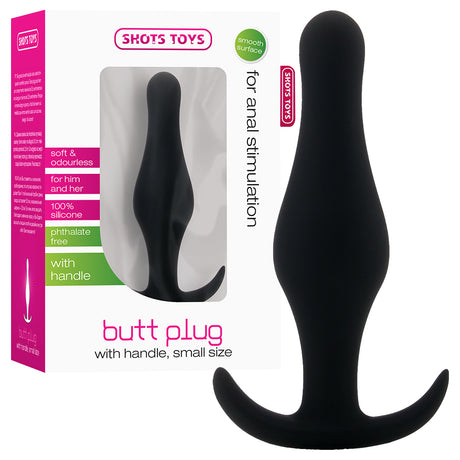 Analplug mit Griff klein Schwarz