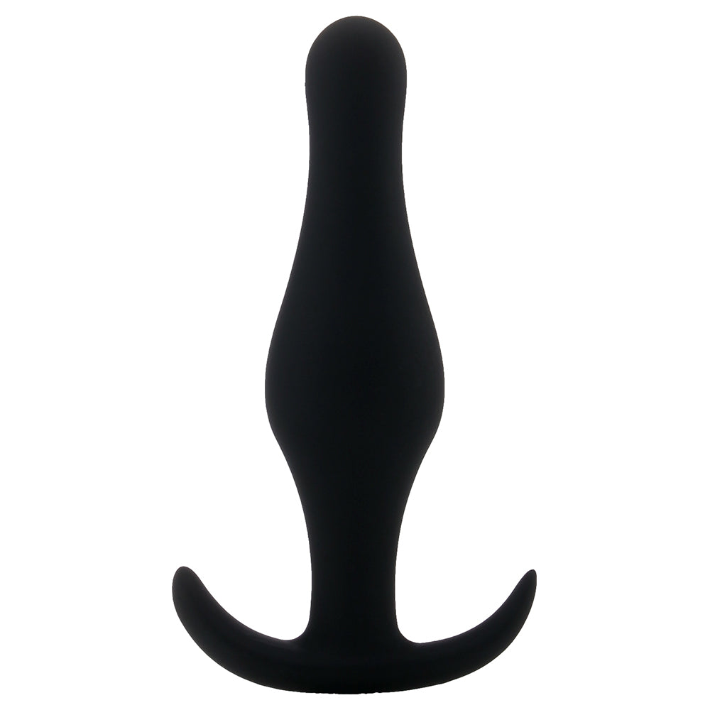 Analplug mit Griff mittel Schwarz
