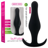 Analplug mit Griff mittel Schwarz