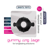 Penisring Gummy groß Schwarz