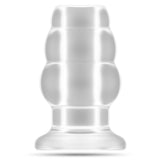 Analplug hohl mit Tunnel Transparent 8,6 x Ø 5,7 cm