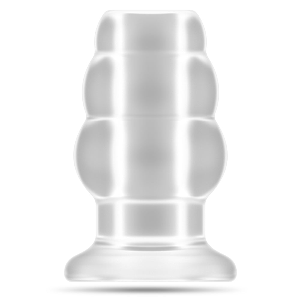 Analplug hohl mit Tunnel Transparent 10,8 x Ø 7,1 cm
