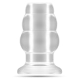Analplug hohl mit Tunnel Transparent 10,8 x Ø 7,1 cm