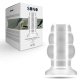 Analplug hohl mit Tunnel Transparent 10,8 x Ø 7,1 cm