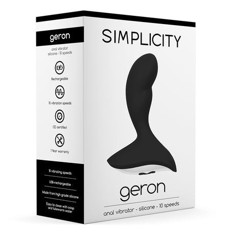 Analvibrator Geron mit Akku Schwarz