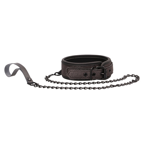 Halsband mit Leine Schwarz Modell 2