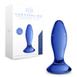 Glas-Analplug Follower Blau 9 x Ø 3,5 cm