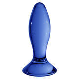 Glas-Analplug Follower Blau