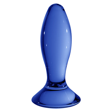 Glas-Analplug Follower Blau