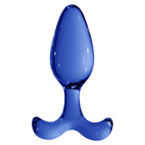 Glas-Analplug Expert Blau