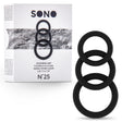 Penisring-Set Sono N°25 drei Ringe Schwarz