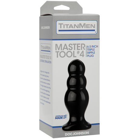 Analplug Master Tool Nr. 4 Schwarz 14,7 x Ø 6,4 cm