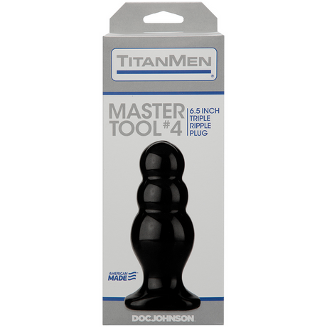 Analplug Master Tool Nr. 4 Schwarz 14,7 x Ø 6,4 cm