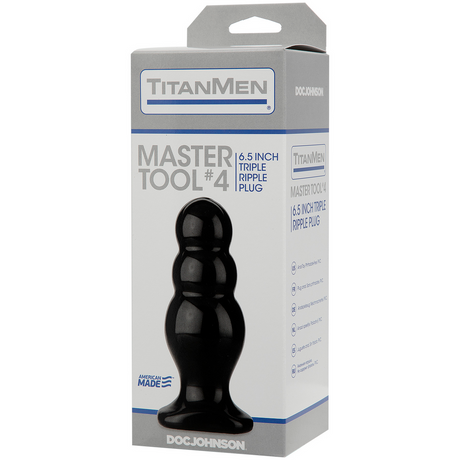 Analplug Master Tool Nr. 4 Schwarz 14,7 x Ø 6,4 cm