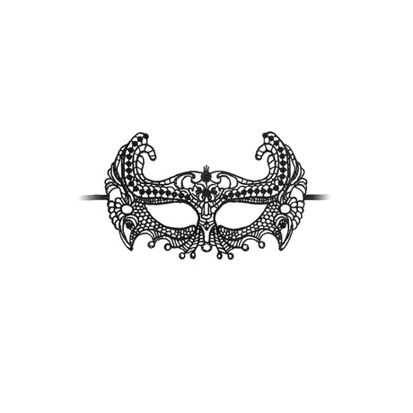 Maske Empress aus Spitze Schwarz