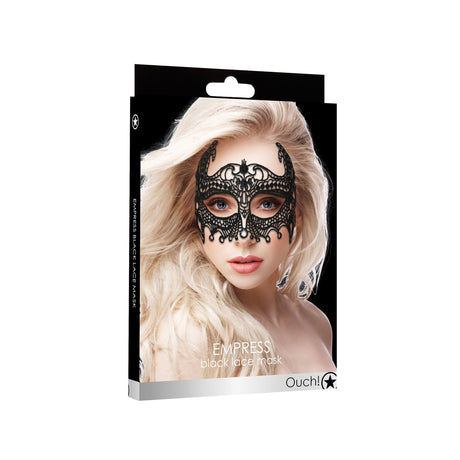 Maske Empress aus Spitze Schwarz