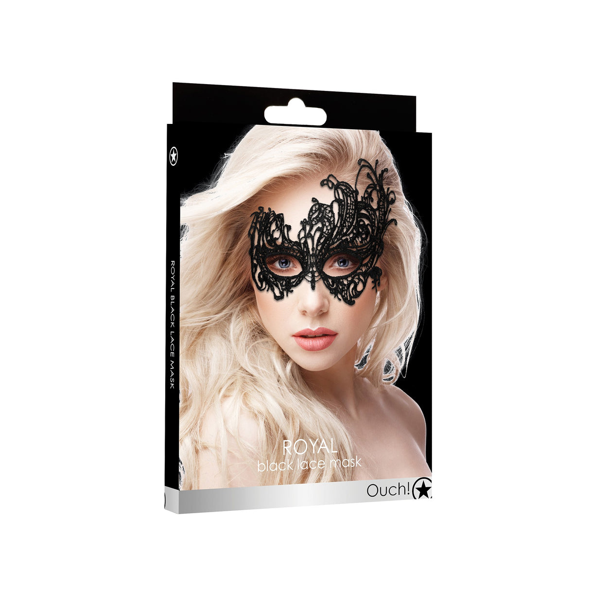 Maske Royal aus Spitze Schwarz