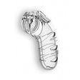 Peniskäfig ManCage 05 geschlitzt Transparent 14 x 5,4 cm