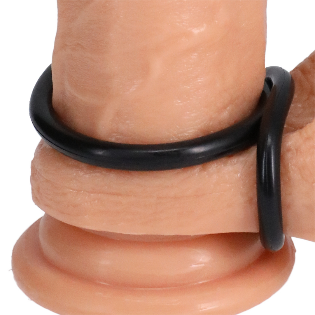 Penisring-Set Gummi 3er-Pack Schwarz 5,1 x Ø 5,1 cm