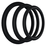 Penisring-Set Gummi 3er-Pack Schwarz 5,1 x Ø 5,1 cm