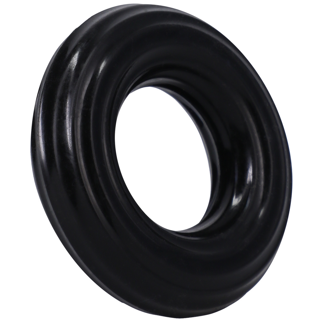 Penisring Donut gerippt Schwarz 5,7 x Ø 5,7 cm