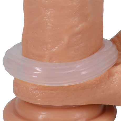 Penisring Donut gerippt Durchsichtig 5,8 x Ø 5,8 cm