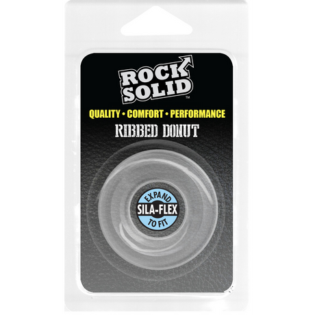 Penisring Donut gerippt Durchsichtig 5,8 x Ø 5,8 cm
