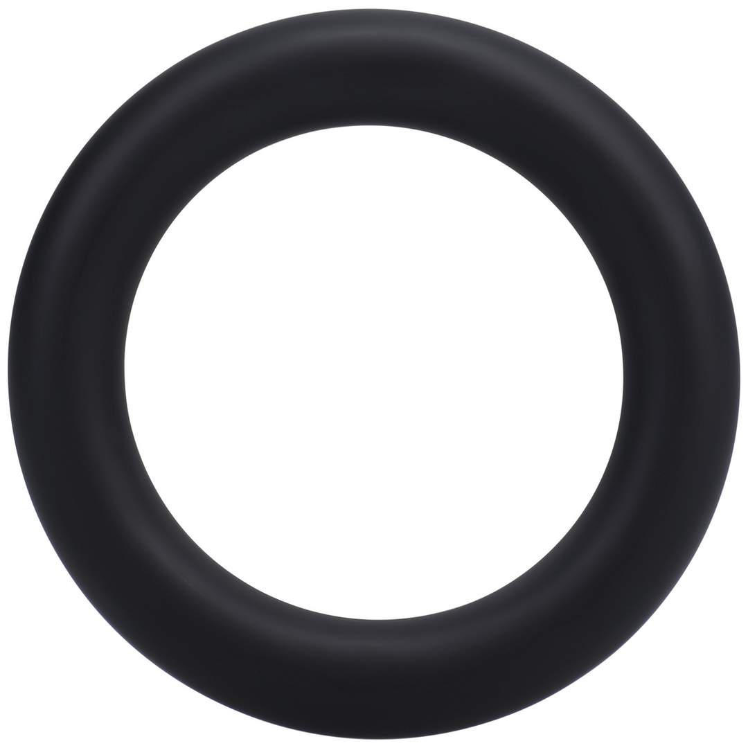 Penisring Silikon-Dichtung groß Schwarz 5,8 cm
