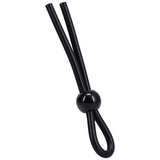 Penisschlaufe Lasso mit Einzelverschluss Schwarz 2,5 cm