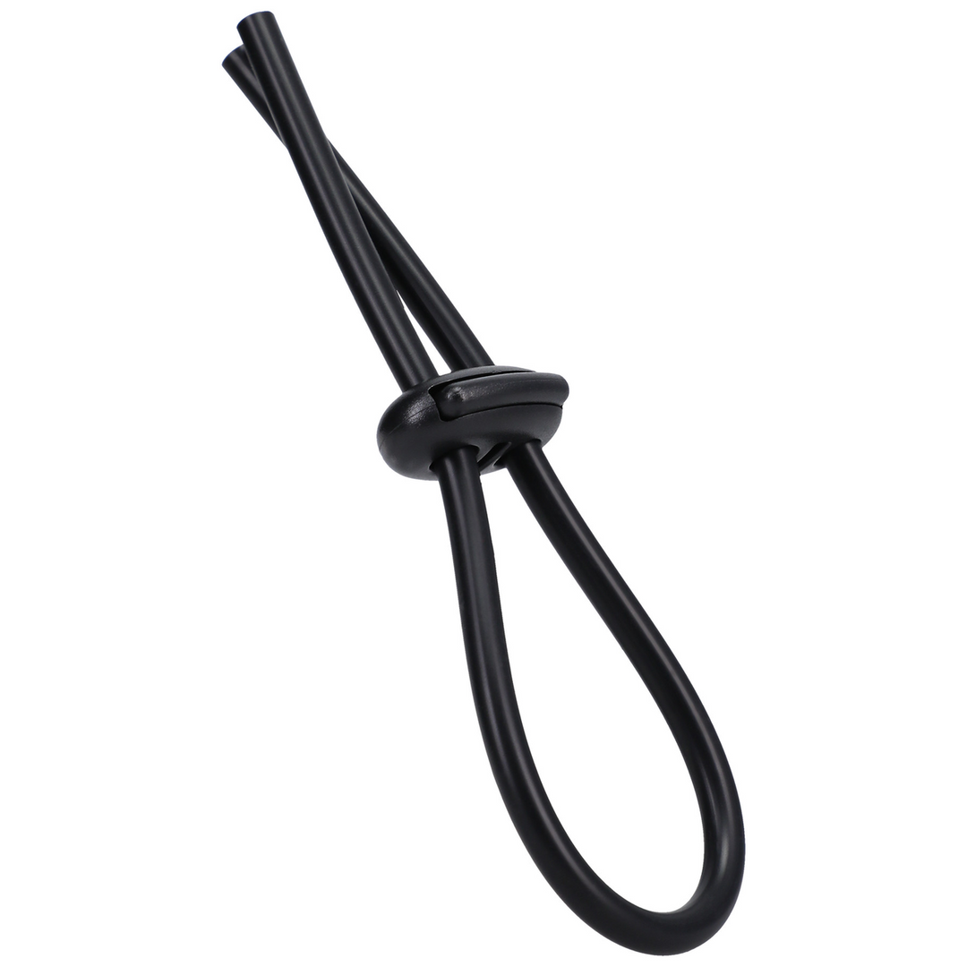 Penisschlaufe Lasso mit Doppelverschluss Schwarz 3,6 cm