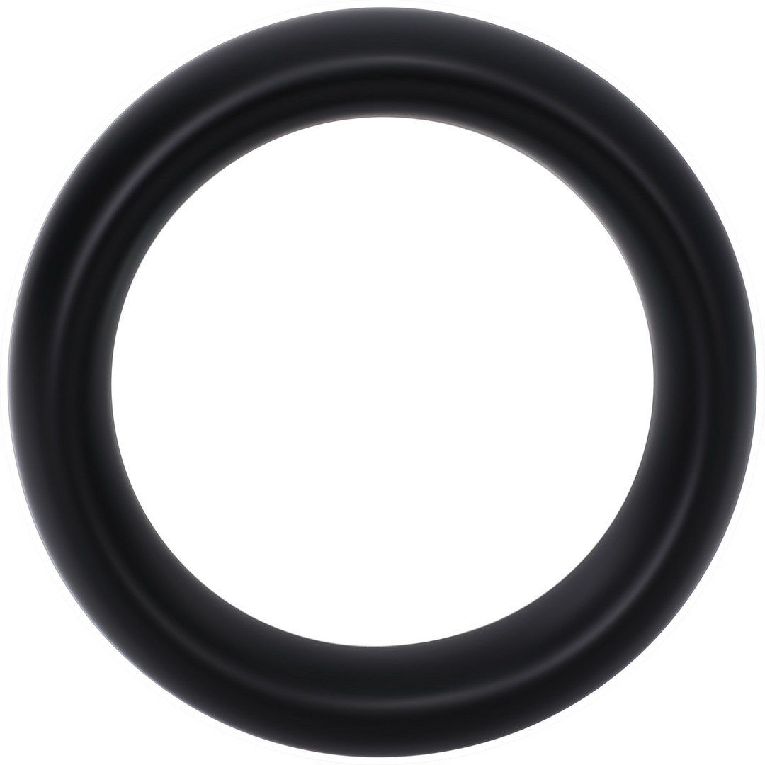 Penisring Silikon-Kragen groß Schwarz 6,6 cm