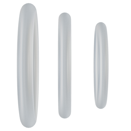 Penisring-Set Silikon 3er-Pack Durchsichtig 3,8 x Ø 3,8 cm