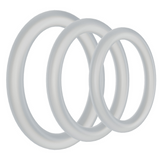 Penisring-Set Silikon 3er-Pack Durchsichtig 3,8 x Ø 3,8 cm